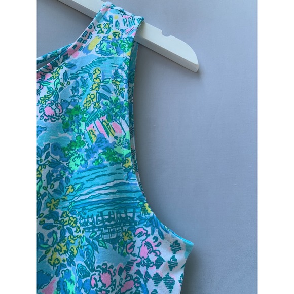 Lilly Pulitzer Kristen Dress Medium Blue Lilly Loves South Carolina Sleeveless - Picture 7 of 12